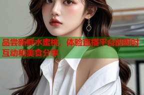 品尝新鲜水蜜桃，体验直播平台的即时互动和美食分享