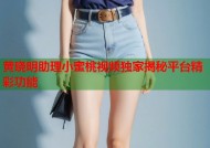 黄晓明助理小蜜桃视频独家揭秘平台精彩功能
