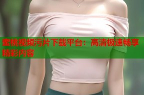蜜桃视频污片下载平台：高清极速畅享精彩内容